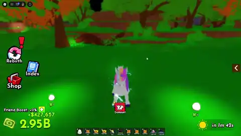 Riding between Ride A Pet biomes toward a named egg landmark