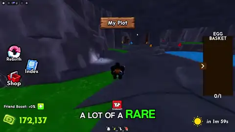 Riding a Ride A Pet between the plot and an egg pickup